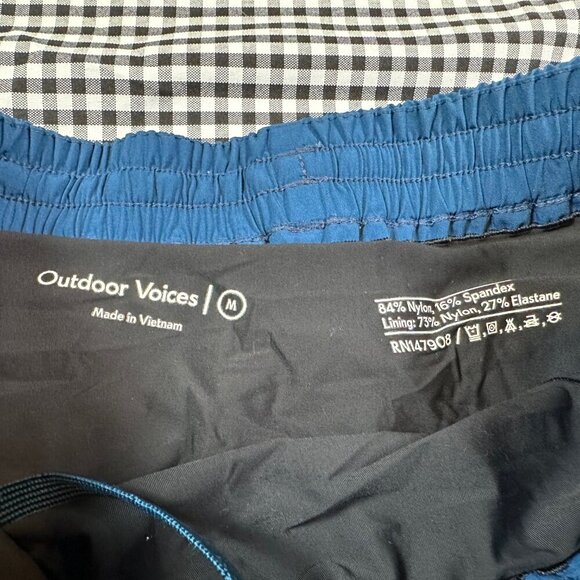 Outdoor Voices High Stride 5" Athletic Shorts with Pockets Lined Mens Medium - Picture 2 of 5